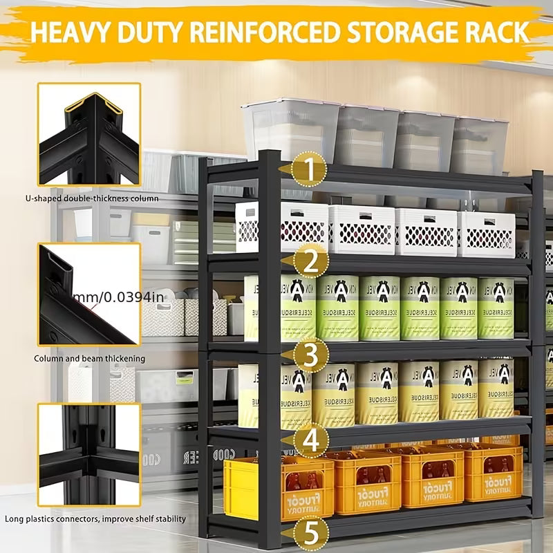 For Garage Shelf, Equipped with 5-Layer Storage Racks