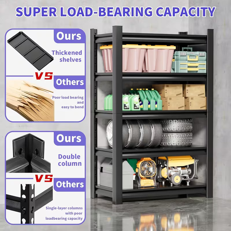 For Garage Shelf, Equipped with 5-Layer Storage Racks